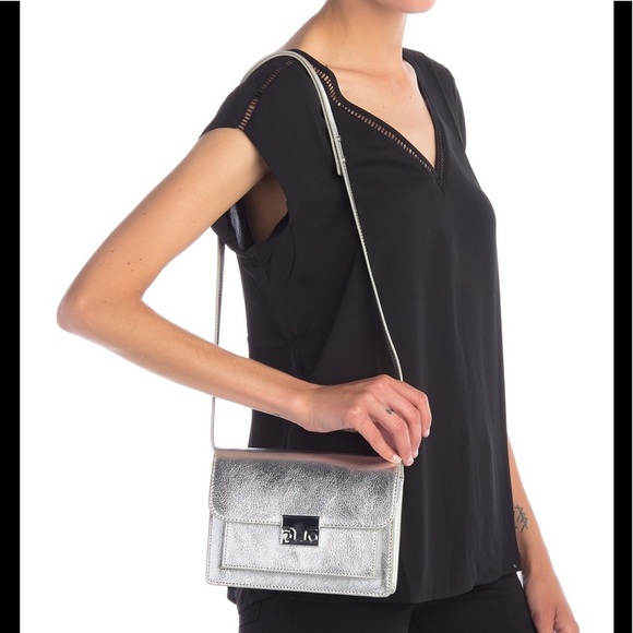 ⭐️SOLD⭐️ Loeffler Randall  Metallic Mini Rider Bag - Picture 5 of 8